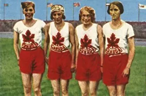 Related Images Gallery: Canadian team, womens 4 x 100 metres relay, 1928. Creator: Unknown
