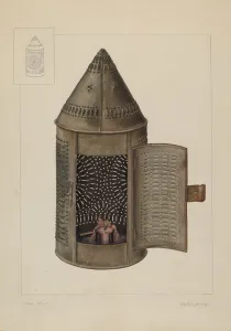 Candle Lantern, 1935/1942. Creator: Clyde L. Cheney Candle Lantern, 1935/1942. Creator: Clyde L. Cheney
