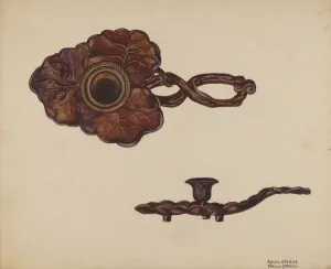 Candlestick, c. 1936. Creator: Florence Stevenson Candlestick, c. 1936. Creator: Florence Stevenson