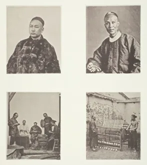 A Cantonese Gentleman; A Cantonese Gentleman; Schroffing Dollars; Reeling Silk, c. 1868 A Cantonese Gentleman; A Cantonese Gentleman; Schroffing Dollars; Reeling Silk, c. 1868