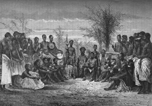 A Cape Coast King and his Court, c1880 A Cape Coast King and his Court, c1880