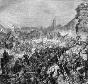 The capture by the French of the Algerian city of Constantine The capture by the French of the Algerian city of Constantine