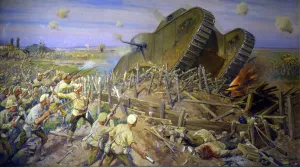 The Capturing of a Tank near Kakhovka, 1927. Artist: Ivan Vladimirov The Capturing of a Tank near Kakhovka, 1927. Artist: Ivan Vladimirov