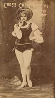 Card Number 243, Miss Vanness, from the Actors and Actresses series (N145-2) issued by Du