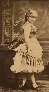 Card Number 59, Miss Mattie Vickers, from the Actors and Actresses series (N145-2) issued Card Number 59, Miss Mattie Vickers, from the Actors and Actresses series (N145-2) issued