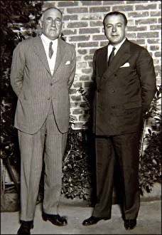 Carlos Arniches and Jacinto Guerrero, Spanish playwright and composer Carlos Arniches and Jacinto Guerrero, Spanish playwright and composer