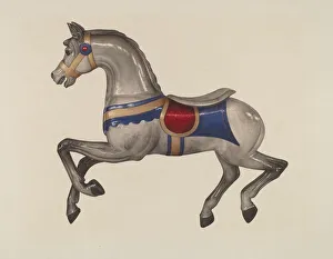 Carousel Horse, c. 1939. Creator: Dorothy Handy Carousel Horse, c. 1939. Creator: Dorothy Handy