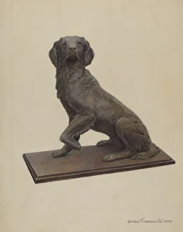 Cast Iron Dog, c. 1938. Creator: Samuel Fineman Cast Iron Dog, c. 1938. Creator: Samuel Fineman