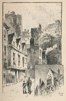 The Castle from Thames Street. A Bit of the Outer Walls, 1895 The Castle from Thames Street. A Bit of the Outer Walls, 1895