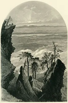 The Catskills, Sunrise from South Mountain, 1874. Creator: Samuel Valentine Hunt The Catskills, Sunrise from South Mountain, 1874. Creator: Samuel Valentine Hunt