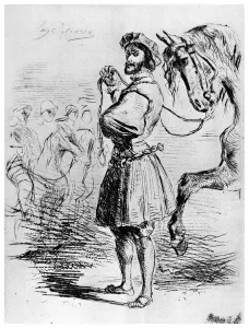Cavalier Francais, c1820-1860, (1924).Artist: Eugene Delacroix Cavalier Francais, c1820-1860, (1924).Artist: Eugene Delacroix