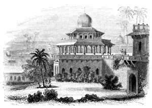 Images Dated 29th September 2007: Chalees Satoon, or the Pavilion of the Forty Pillars, 1847. Artist: Giles