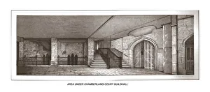 Under the Chamberlains Court Guildhall, 1886. Artist: Henry Hodge Under the Chamberlains Court Guildhall, 1886. Artist: Henry Hodge