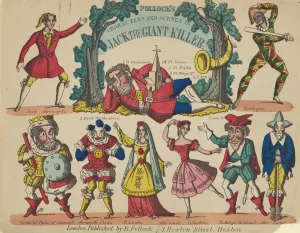 Characters and Scenes, from Jack the Giant Killer, Plate 1 for a Toy Theater, 1870-90 Characters and Scenes, from Jack the Giant Killer, Plate 1 for a Toy Theater, 1870-90