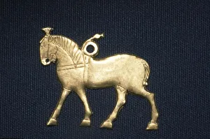 Part of a chariot model, Oxus Treasure, c5th century BC Part of a chariot model, Oxus Treasure, c5th century BC