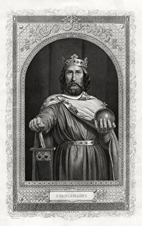 Images Dated 18th January 2006: Charlemagne, king of the Franks, 1875. Artist: DJ Pound