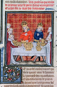 Images Dated 27th November 2006: Charles IV receiving presents, (1375-1379)