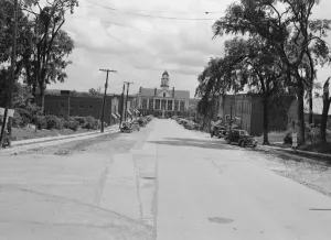 The Chatham County courthouse, Pittsboro, North Carolina, 1939. Creator: Dorothea Lange The Chatham County courthouse, Pittsboro, North Carolina, 1939. Creator: Dorothea Lange
