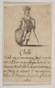 Chile, from Game of Geography (Jeu de la Géographie), 1644 Chile, from Game of Geography (Jeu de la Géographie), 1644