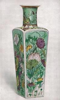 Chinese Club-Shaped Vase. K Ang Hsi Period, 1661-1722, (1928)