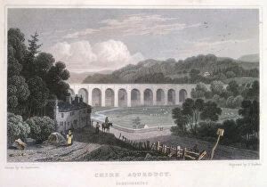 Chirk Aqueduct on the Ellesmere Canal, c1829. Artist: Thomas Barber