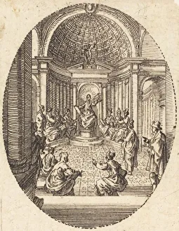 Christ among the Doctors, c. 1631. Creator: Jacques Callot Christ among the Doctors, c. 1631. Creator: Jacques Callot