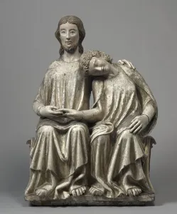Christ and Saint John the Evangelist, 1300-1320. Creator: Unknown Christ and Saint John the Evangelist, 1300-1320. Creator: Unknown