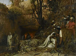 Christian Persecutors at the Catacombs Print, 1874