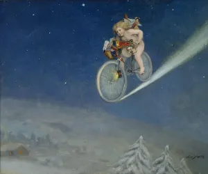 Christmas Delivery Print by Frappa, Jose (1854-1904)