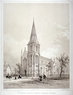 Church of St Bartholomew, Coventry Street, Bethnal Green, London, c1850 Church of St Bartholomew, Coventry Street, Bethnal Green, London, c1850