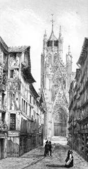 Church of St Maclou, Rouen, France, 19th century Church of St Maclou, Rouen, France, 19th century