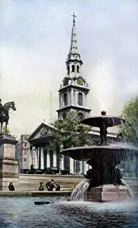 Images Dated 7th September 2009: Church of St Martin-in-the-Fields, Trafalgar Square, London, c1930s.Artist: Herbert Felton