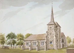 Church of St Nicholas, Chislehurst, Kent, c1780 Church of St Nicholas, Chislehurst, Kent, c1780