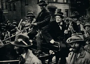 Churchill in Belfast Again, 1926, (1945). Creator: Unknown Churchill in Belfast Again, 1926, (1945). Creator: Unknown