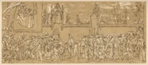 Cimabues Celebrated Madonna is carried in Procession..., 1853-1855 (c1880-1882) Cimabues Celebrated Madonna is carried in Procession..., 1853-1855 (c1880-1882)