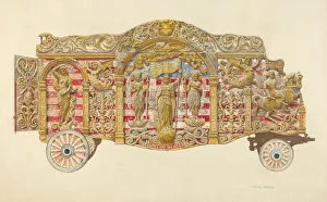 Circus Wagon, c. 1938. Creator: Frank M Keane Circus Wagon, c. 1938. Creator: Frank M Keane