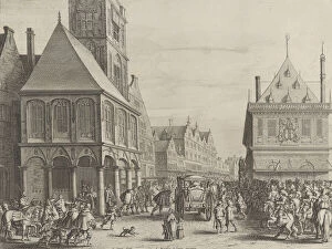 Marie De Medici Gallery: City magistrates taking leave of Marie de Medici before the town hall