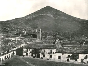The city and the mountain, Potosi, Bolivia, 1895. Creator: Unknown The city and the mountain, Potosi, Bolivia, 1895. Creator: Unknown