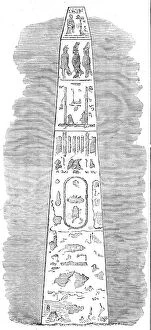 Hieroglyphics Collection: Cleopatra's Needle, Alexandria, 1862. Creator: Unknown