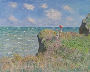 Cliff Walk at Pourville, 1882. Creator: Claude Monet