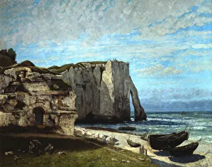 The Cliffs of Etretat after a Thunderstorm, 1870. Artist: Gustave Courbet The Cliffs of Etretat after a Thunderstorm, 1870. Artist: Gustave Courbet