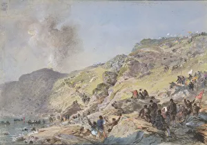 The Cliffs, Foilhummerum Bay, Valentia, the Point at Which the Shore-end of the Cable The Cliffs, Foilhummerum Bay, Valentia, the Point at Which the Shore-end of the Cable