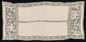 Cloth with Border of Crowned Double-Headed Eagles with Various Emblems, Birds Cloth with Border of Crowned Double-Headed Eagles with Various Emblems, Birds