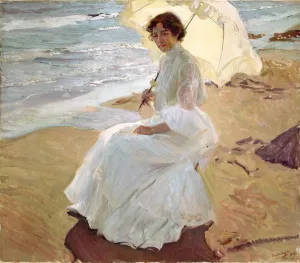 Sorolla Y Bastida Gallery: Clotilde on the Beach, 1904. Creator: Sorolla y Bastida, Joaquin (1863-1923)