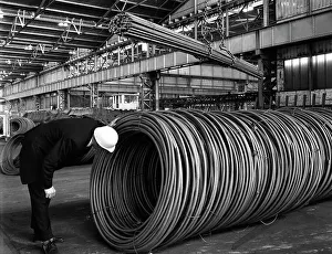 Coils and hexagonal bars at the Park Gate Iron & Steel Co, Rotherham, South Yorkshire, 1964 Coils and hexagonal bars at the Park Gate Iron & Steel Co, Rotherham, South Yorkshire, 1964