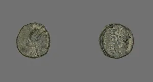 Coin Depicting a Female Head, 3rd century CE (?). Creator: Unknown Coin Depicting a Female Head, 3rd century CE (?). Creator: Unknown
