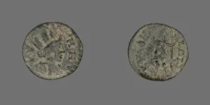 Coin Depicting the Goddess Tyche, 253-268. Creator: Unknown Coin Depicting the Goddess Tyche, 253-268. Creator: Unknown