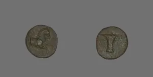 Coin Depicting a Horse, 320-250 BCE. Creator: Unknown Coin Depicting a Horse, 320-250 BCE. Creator: Unknown