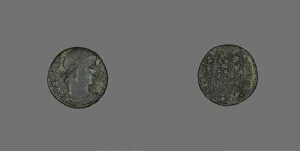 Coin Portraying Emperor Constantius I, 3rd-4th century. Creator: Unknown Coin Portraying Emperor Constantius I, 3rd-4th century. Creator: Unknown