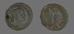 Coin Portraying Emperor Galerius, 293. Creator: Unknown Coin Portraying Emperor Galerius, 293. Creator: Unknown